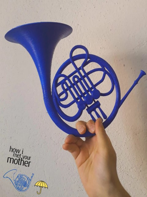 How I Meet Your Mother HIMYM Blue French Horn Mavi Fransız Kornu Biblo