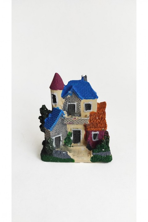 Minyatür Teraryum Orta Boy Kubbeli Mavi Çatılı Ev