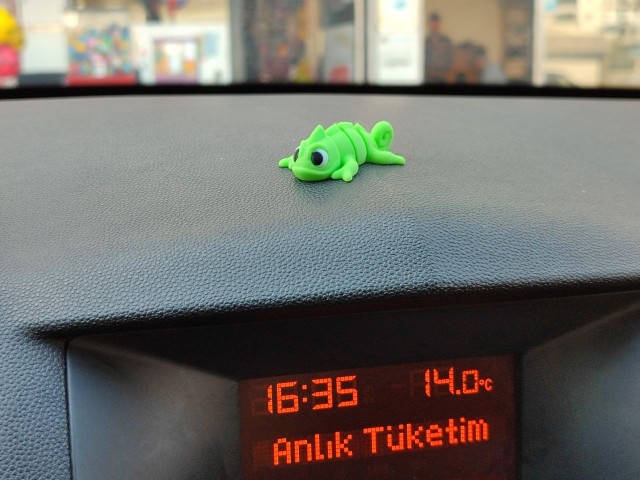 Otomobil Aksesuarı Dikiz Aynası Aksesuarı Dikiz Aynası Süsü Sevimli Bukalemun Tiny Chameleon