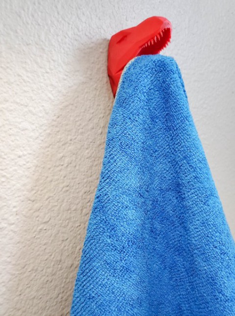 T-Rex Duvar Banyo Havlu Elbise Kıyafet Askısı